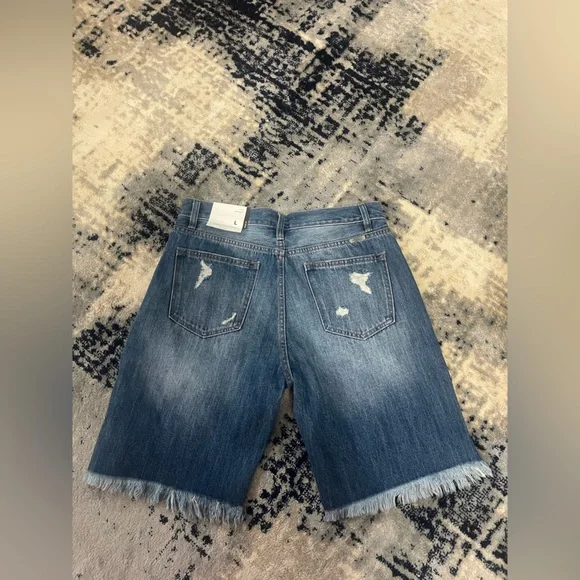 KanCan Blue Denim Jeans Shorts - Picture 7 of 12